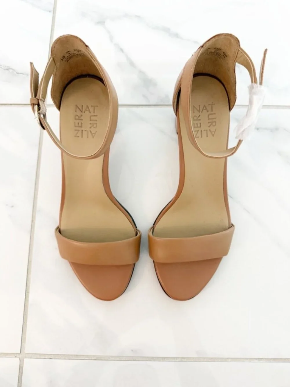 Naturalizer Vera Leather Ankle Strap Dress Sandals in Frappe 7M NWOT - Picture 3 of 12